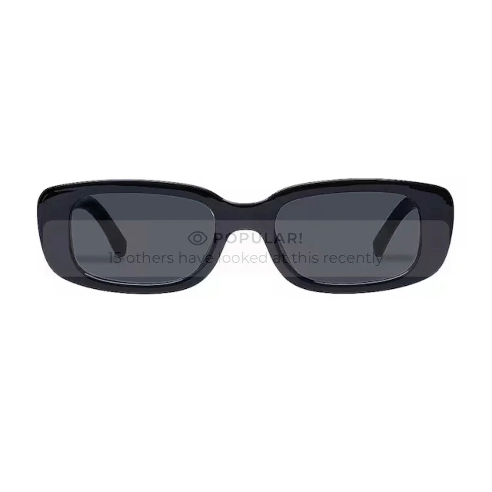 AIRE Ceres V2 Black Rectangle Sunglasses Smoke Mono Lens AIR2122526 S